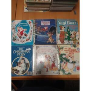 Little Golden Book Christmas Short Stories Lot of 6 - Santa's Toy Shop, Annabel…